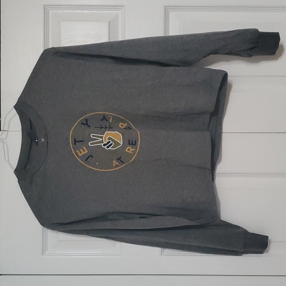 Jetty gray crop t-shirt ~ small - Picture 1 of 7